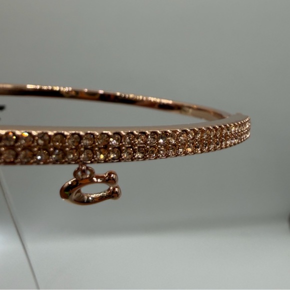COACH Rose Gold Pave Bar C bracelet MSRP $98 nwt - Picture 8 of 13